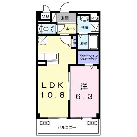 浜野駅 徒歩17分 3階の物件間取画像